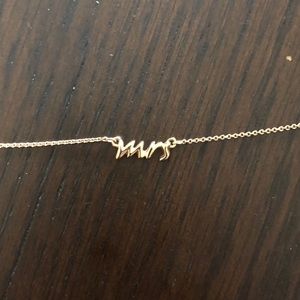 Kate Spade gold Mrs. necklace